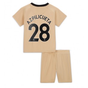 Chelsea Cesar Azpilicueta #28 babykläder Tredje Tröja barn 2022-23 Korta ärmar (+ Korta byxor)